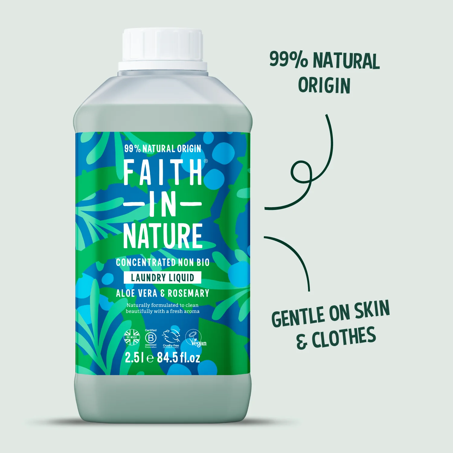 Aloe Vera & Rosemary Laundry Liquid - 2.5L - Image 4