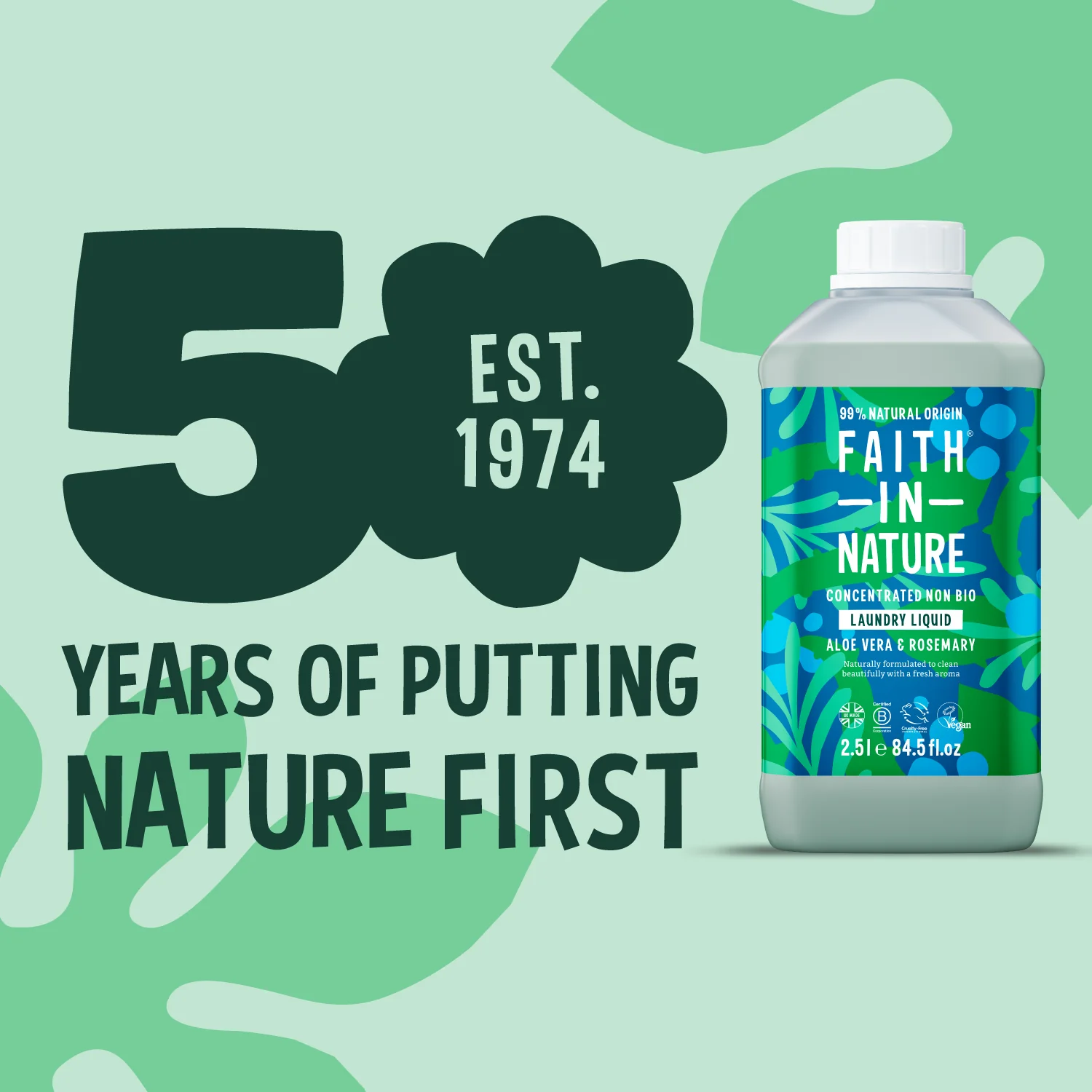 Aloe Vera & Rosemary Laundry Liquid - 2.5L - Image 8