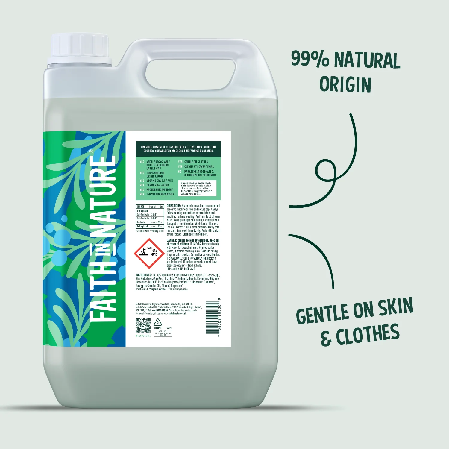 Aloe Vera & Rosemary Laundry Liquid - 5L - Image 4