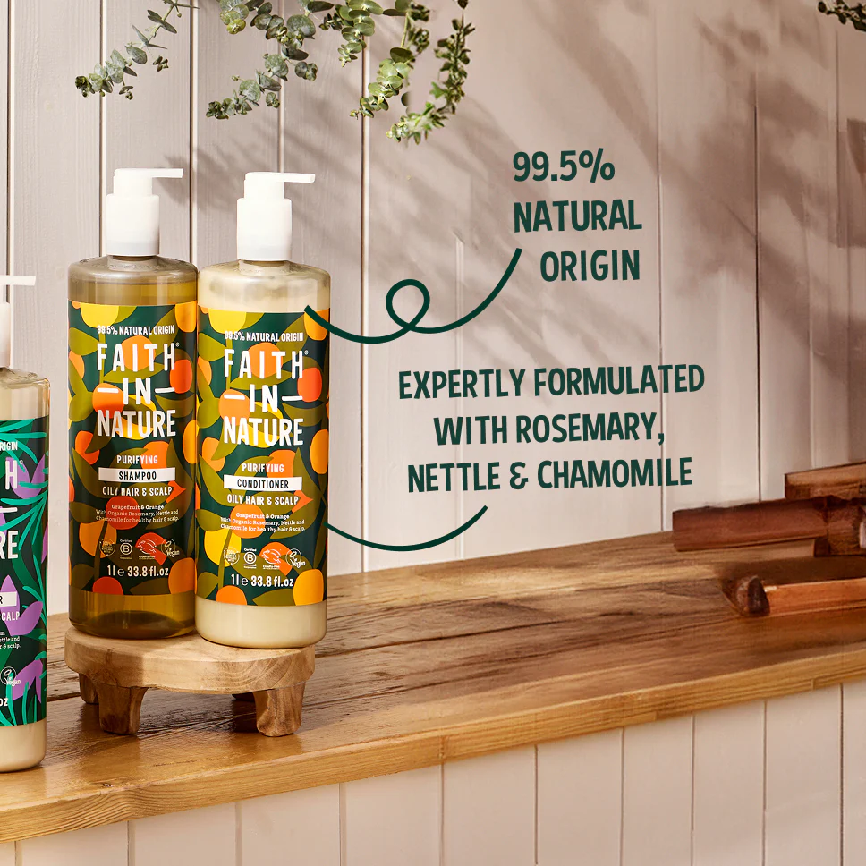 Grapefruit & Orange 1L Shampoo & Conditioner Set - Image 3