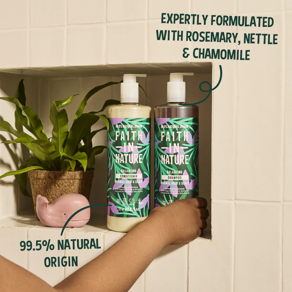 Lavender & Geranium 1L Shampoo & Conditioner Set - Image 3