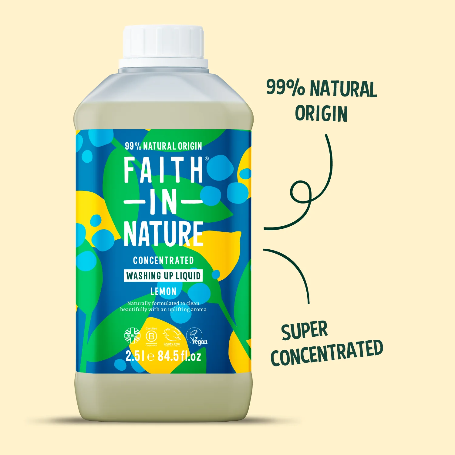 Lemon Washing Up Liquid - 2.5L - Image 4