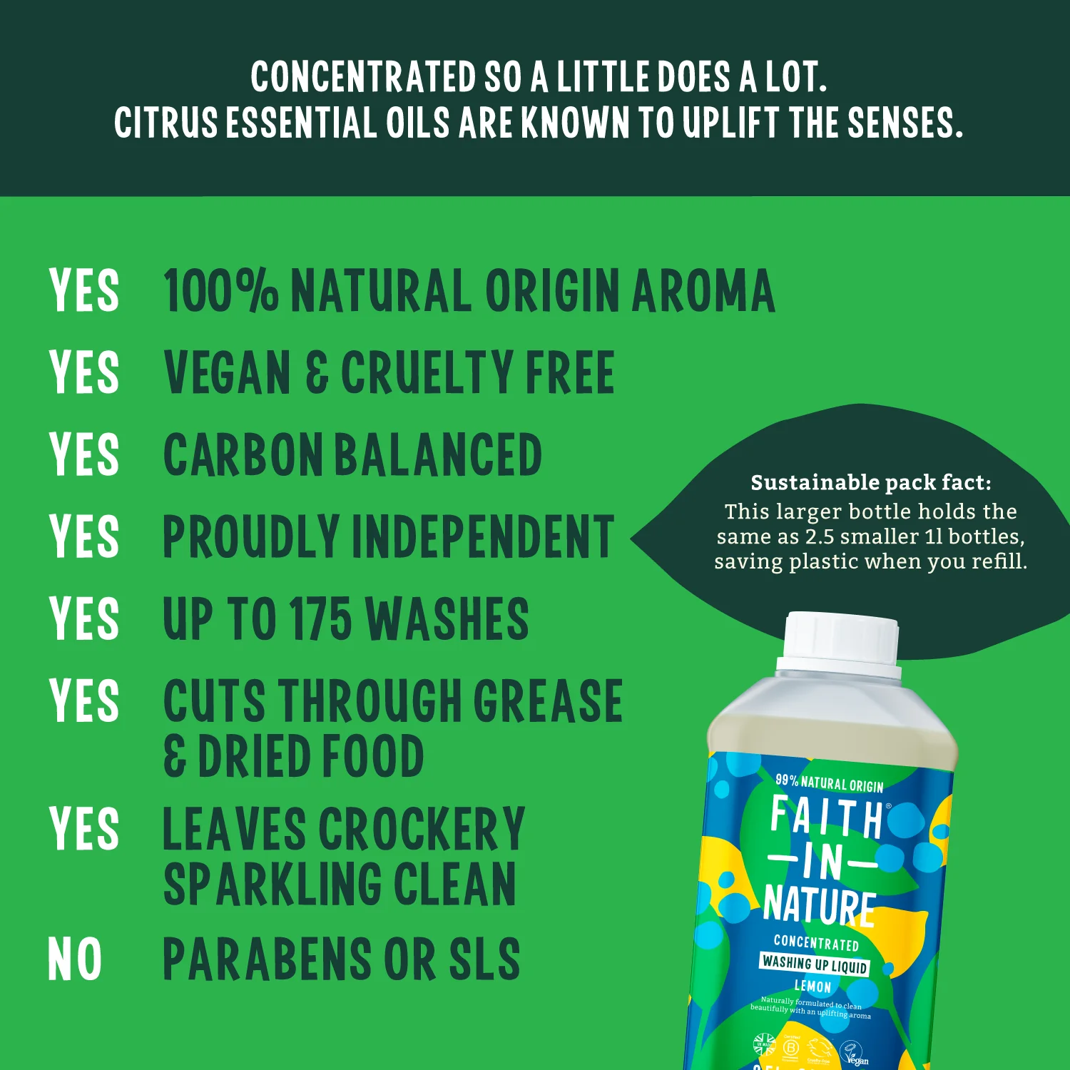 Lemon Washing Up Liquid - 2.5L - Image 6